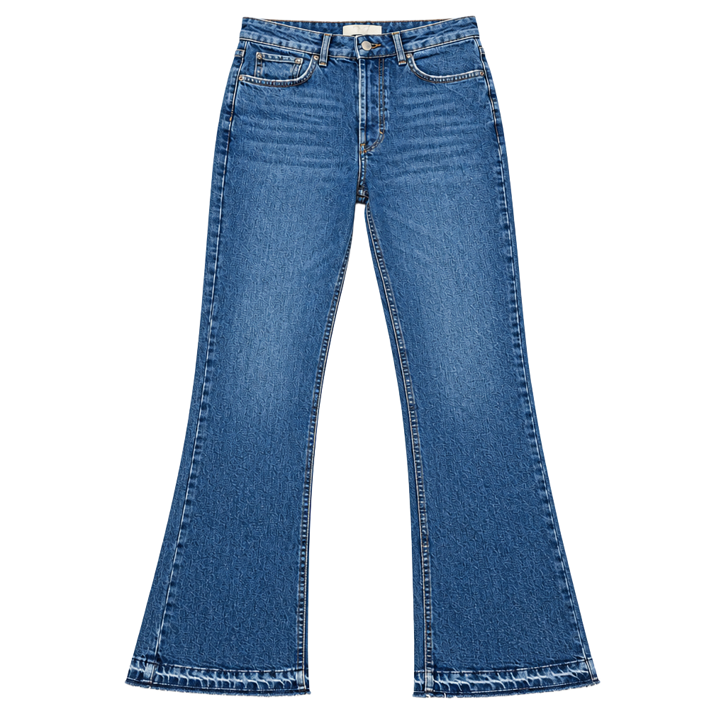 We The Free Emmy Split Hem Jeans Size 27 Blue Denim High Waisted Straight Leg 1