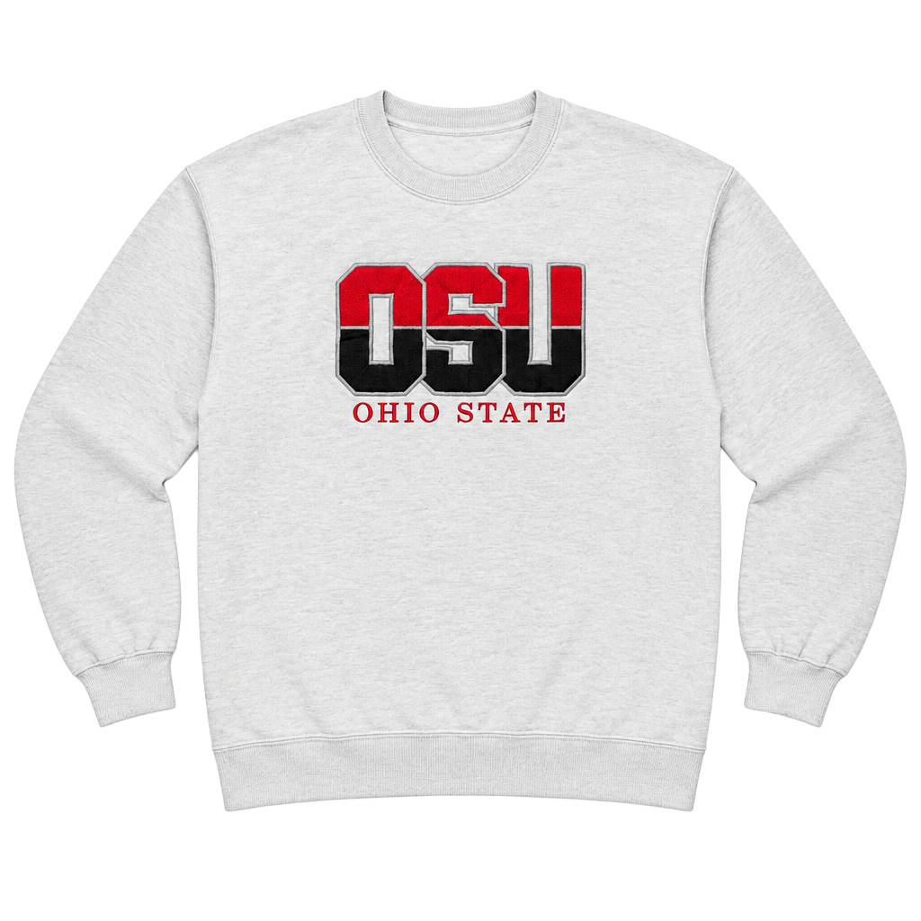 Oarsman Ohio State OSU Buckeyes Vintage Sweatshirt Heather Gray Large 1