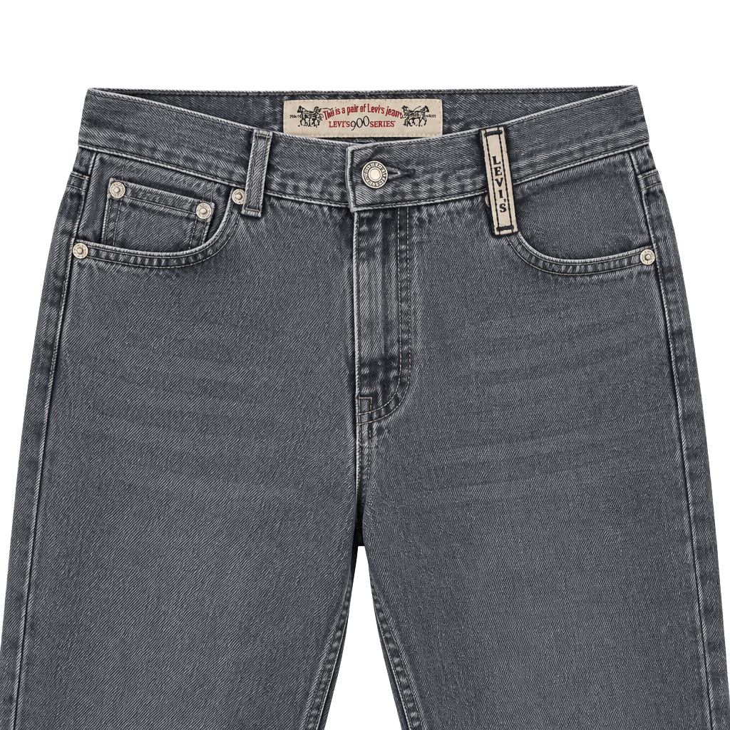 Vintage 1991 Levi's 900 Series Jeans Size 14 Grey 100% Cotton High Rise 1