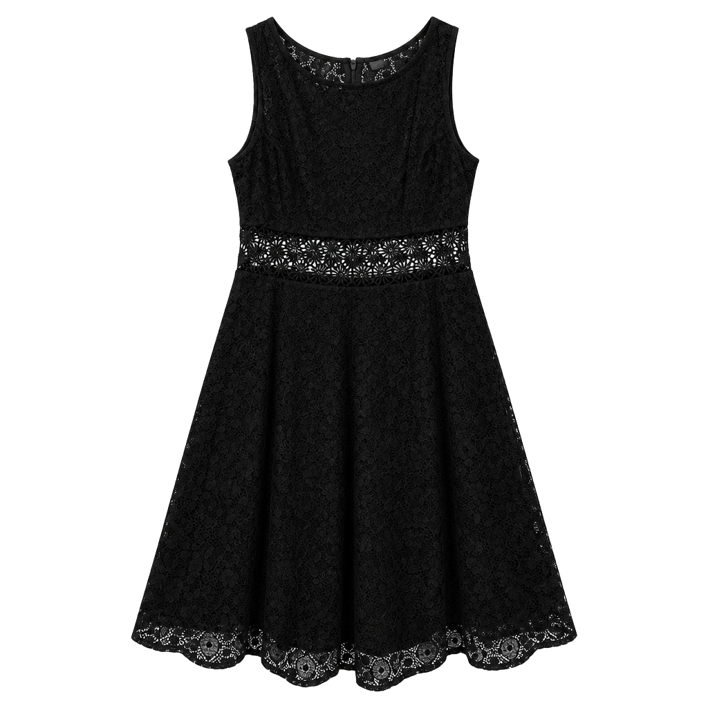 Adam Levine Lace Dress Size L Black Cutout Fit And Flare Mini 1