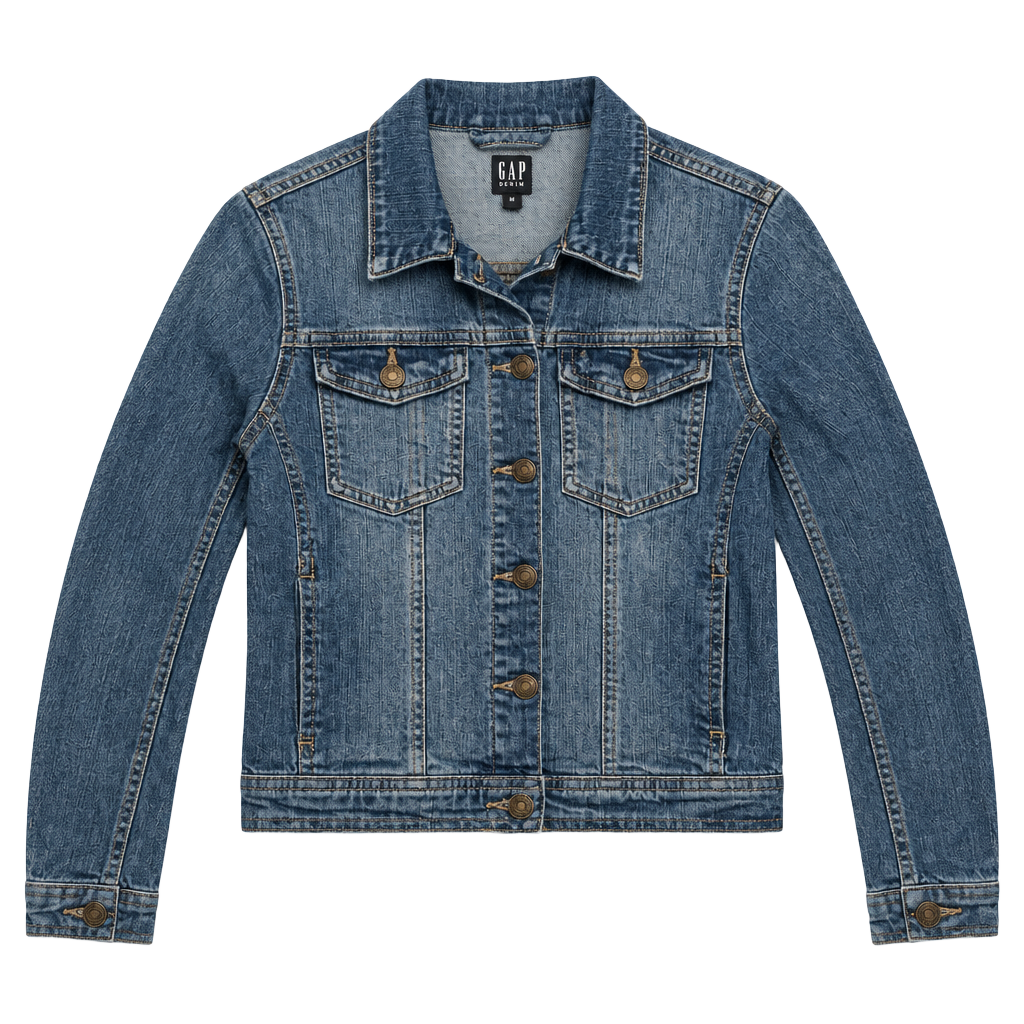 Gap Kids Blue Denim Jean Jacket XL Regular Youth Boys Girls Classic Trucker 1