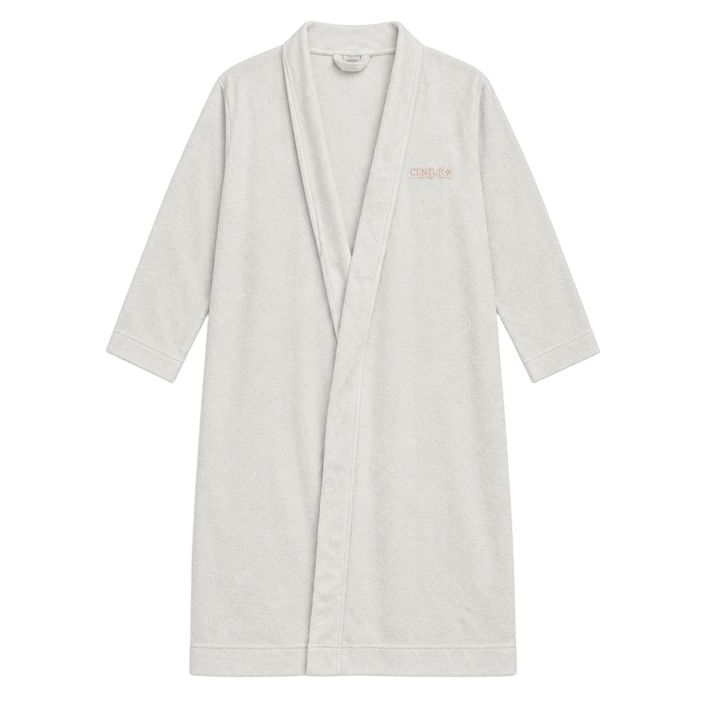 Calvin Klein White Bathrobe Size XS/S Loungewear Cozy Sleepwear Robe Boho 1