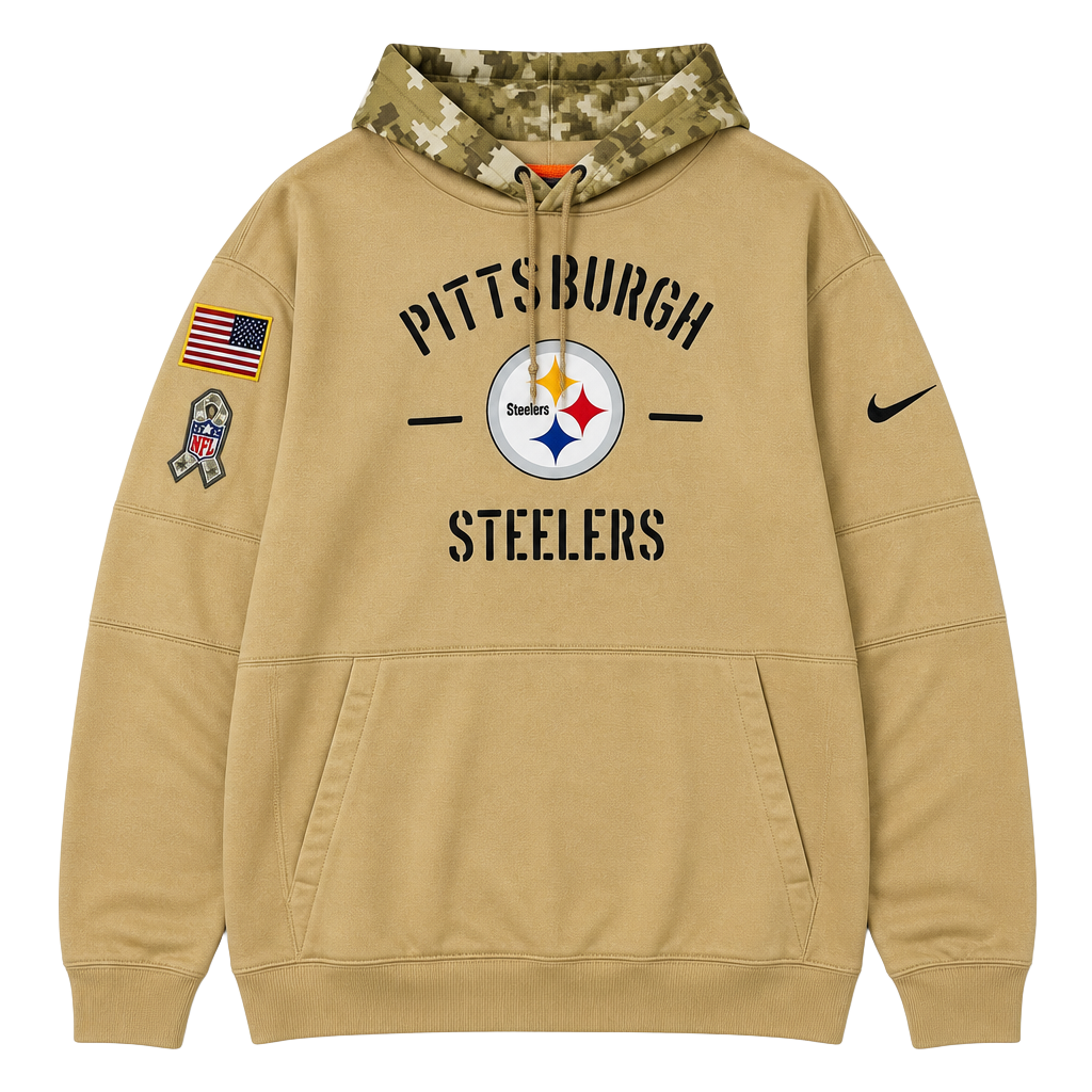 Nike Pittsburgh Steelers Salute to Service Salute to Service Therma-FIT Pullover Hoodie 1