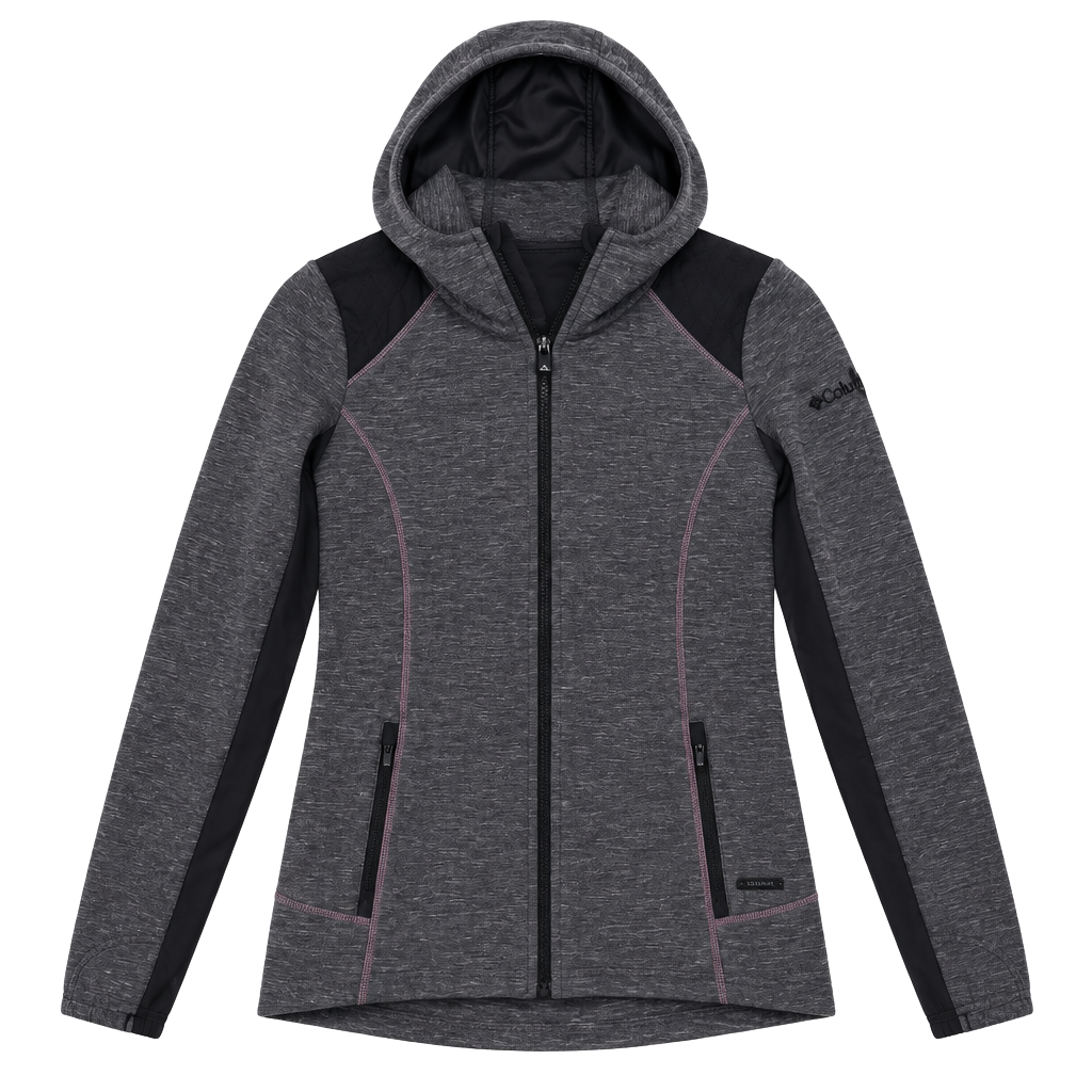 Athleta Stronger Full Zip Hoodie Size M Gray Hodges Mace 1