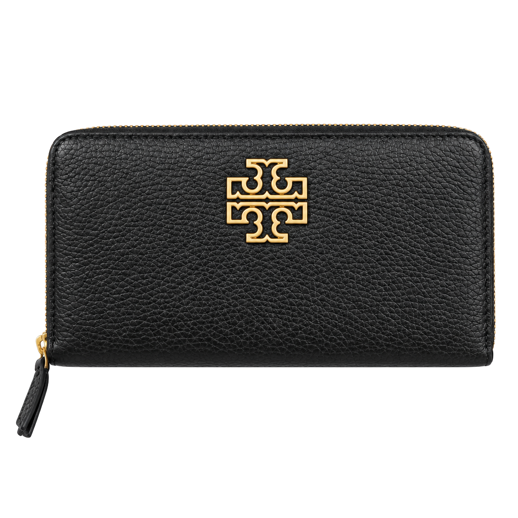 Tory Burch Emerson Zip Continental Wallet Black Leather 1