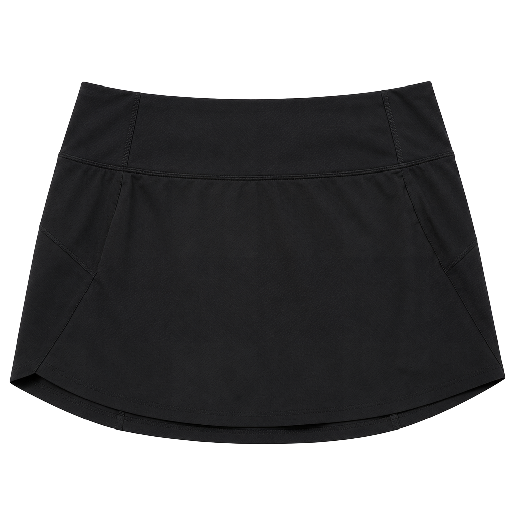 Athleta Run With It Skort Size M Black Athletic Skirt 1
