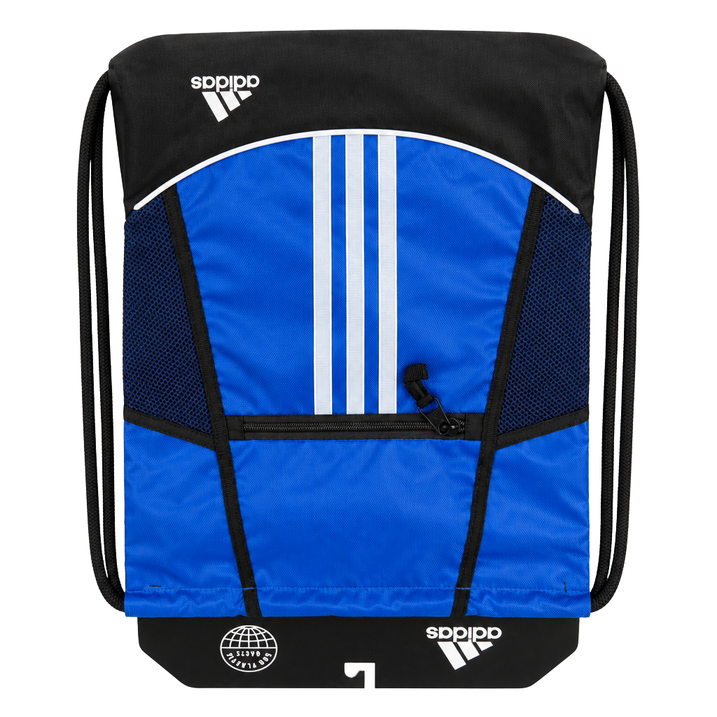 Adidas Alliance II Sackpack Blue Black Drawstring Gym Bag New 1