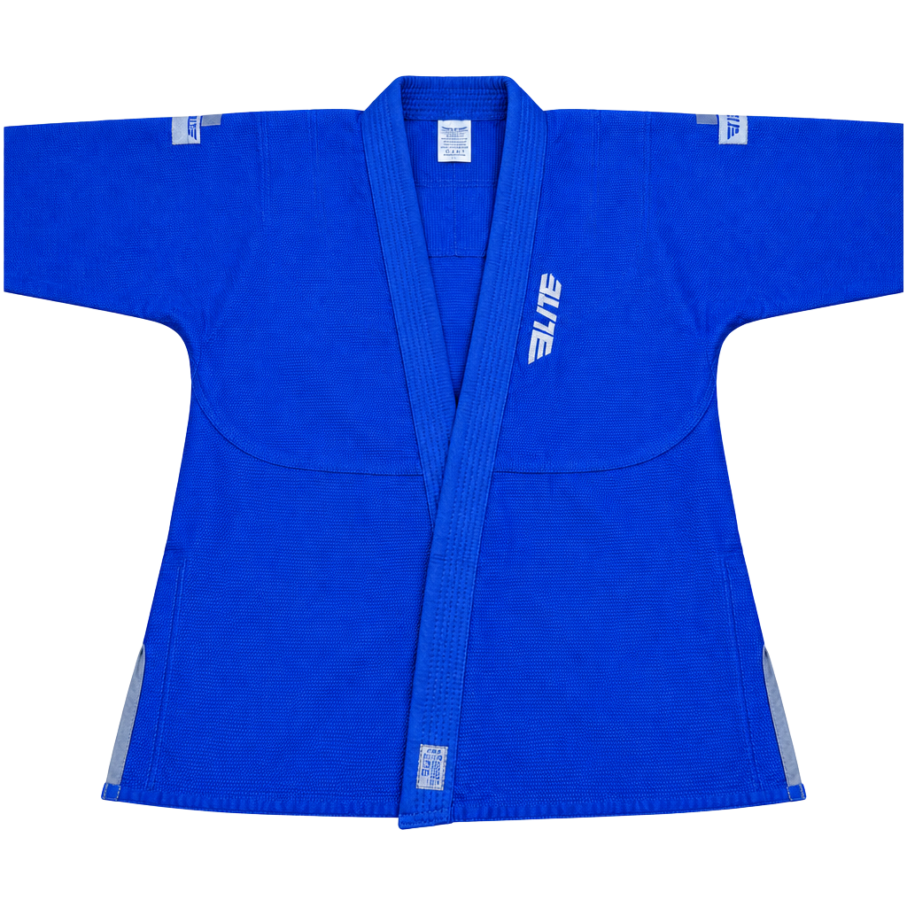 Elite Sports BJJ Gi Jacket Blue Pearl Weave 1