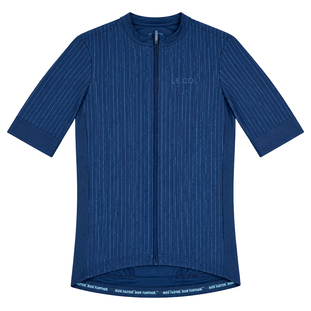 Le Col Pro Cycling Jersey Black Pinstripe Short Sleeve 1