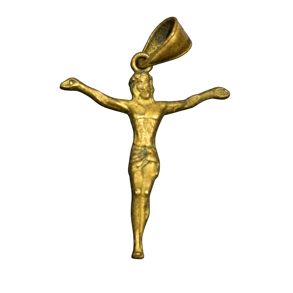 Vintage Solid 14K Gold Christ The Redeemer Style Jesus Pendant 9.5 Grams Estate 1