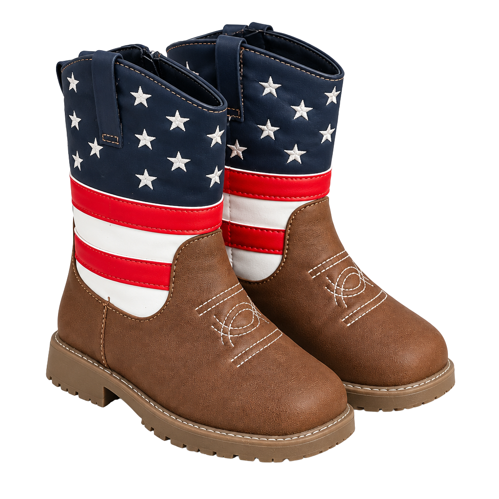 Pawz Little and Big Boys Cowboy Western Boots 1