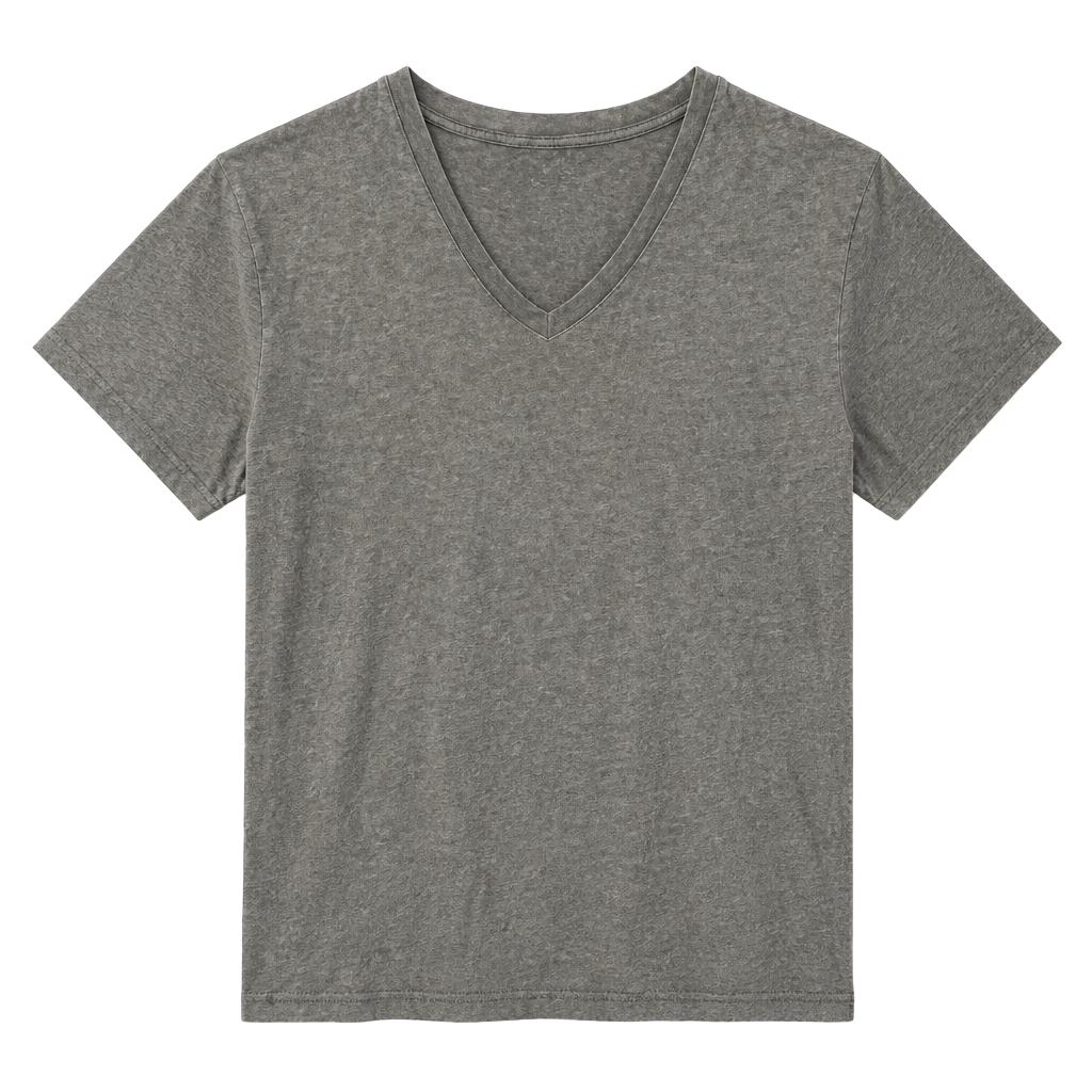 Polo Ralph Lauren Men's Gray V-Neck Classic Fit Cotton Knit Logo Tee Size L 1