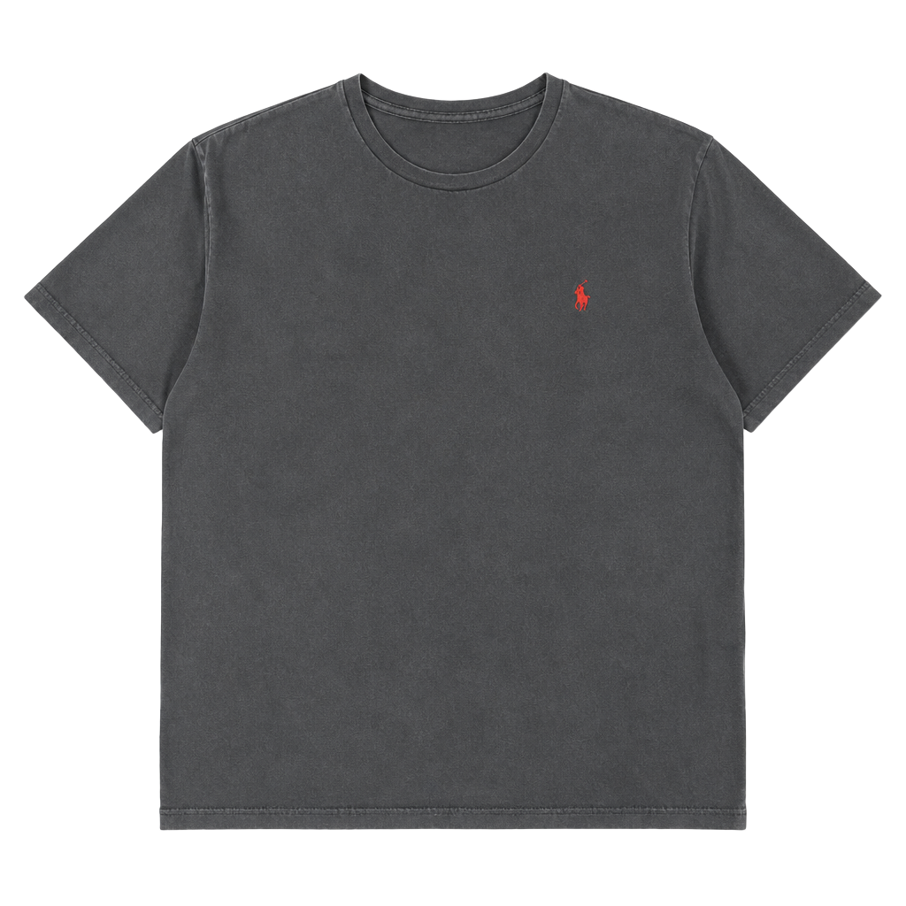 Polo Ralph Lauren Men's Black Red Pony Logo Crew Neck Short Sleeve T-Shirt 1