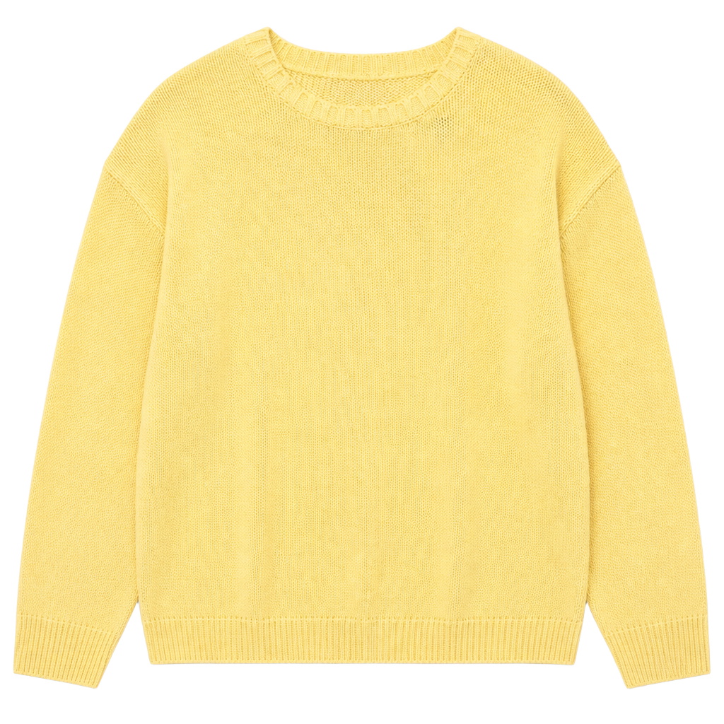 Vtg 90s Eddie Bauer Shaker Knit Cotton Crewneck Sweater Yellow Mens XL Gorpcore 1