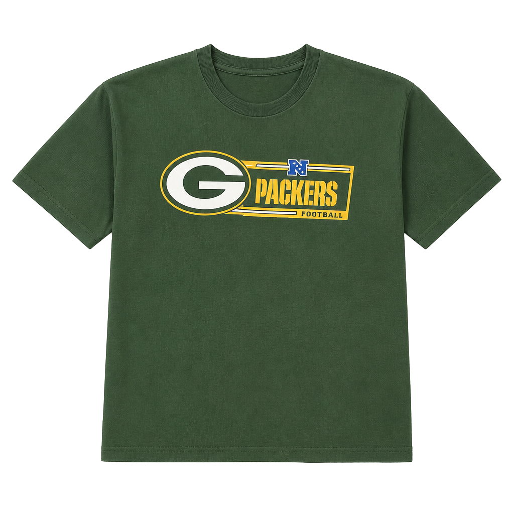 NFL Team Apparel Green Bay Packers NFL Football T-Shirt Shirt XL Green Yellow 1