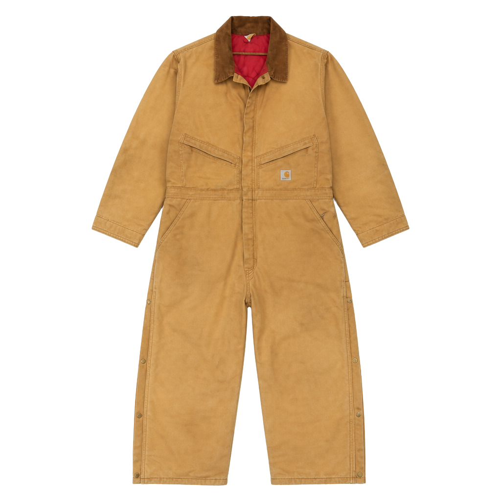 Carhartt Men’s Brown Canvas Coveralls 1889-1989 40MRZ Sz52 100 year anniversary 1