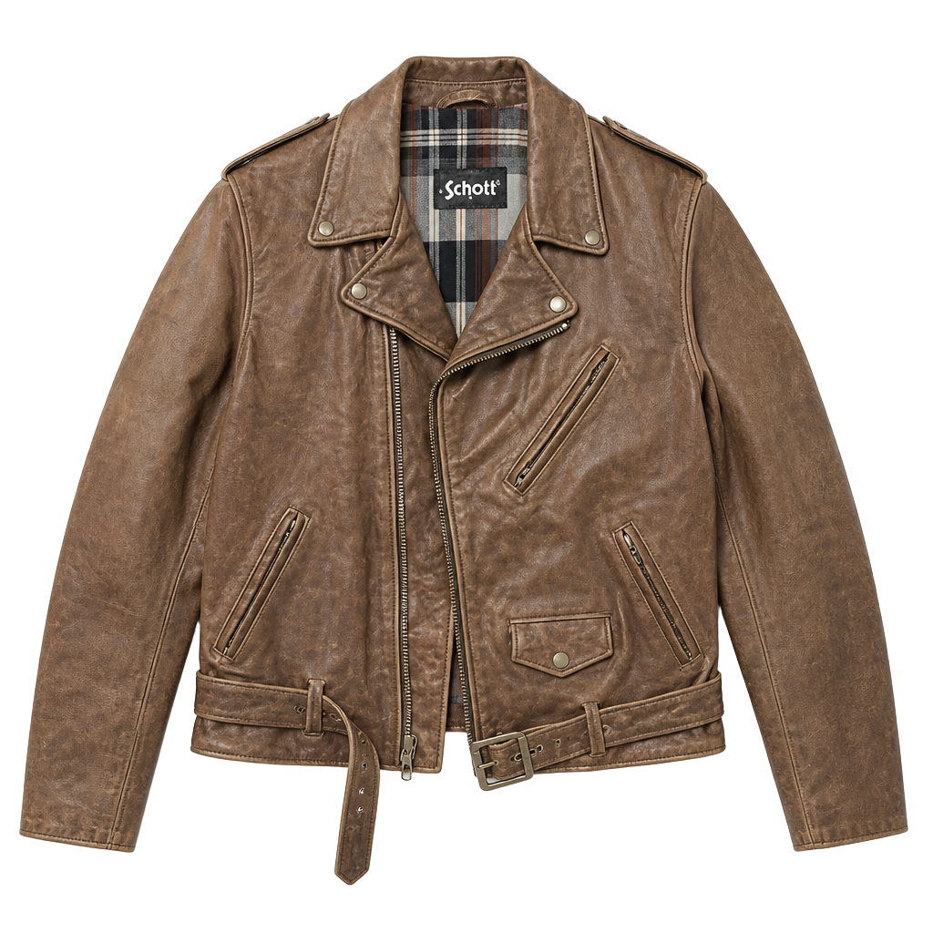 Schott NYC Perfecto 626VN Full Grain Cowhide Leather Men’s Medium Rare & Mint!!! 1