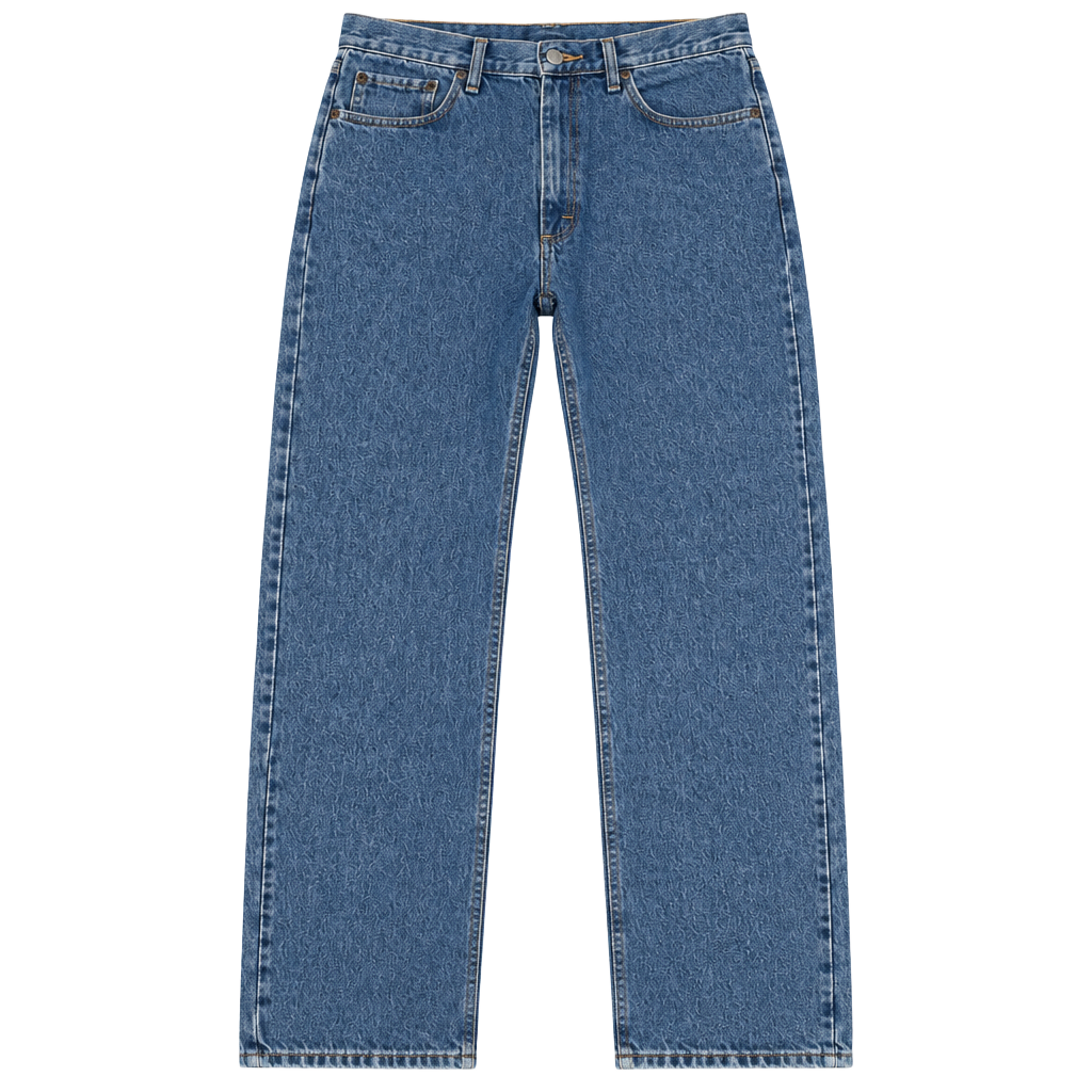 Wrangler Regular Fit Jeans 34x34 Blue Cotton Denim Straight Leg 1