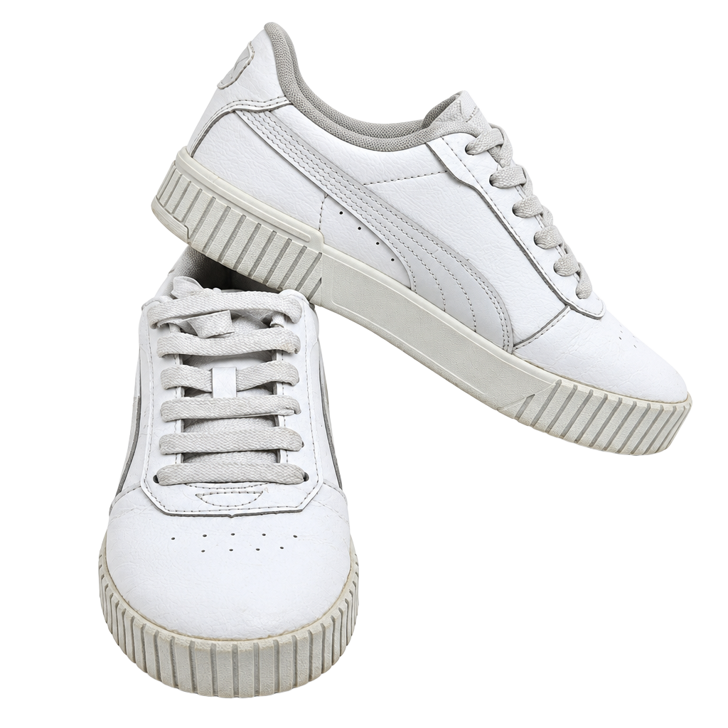 Puma Carina 2.0 Size 8 White Sneakers 1