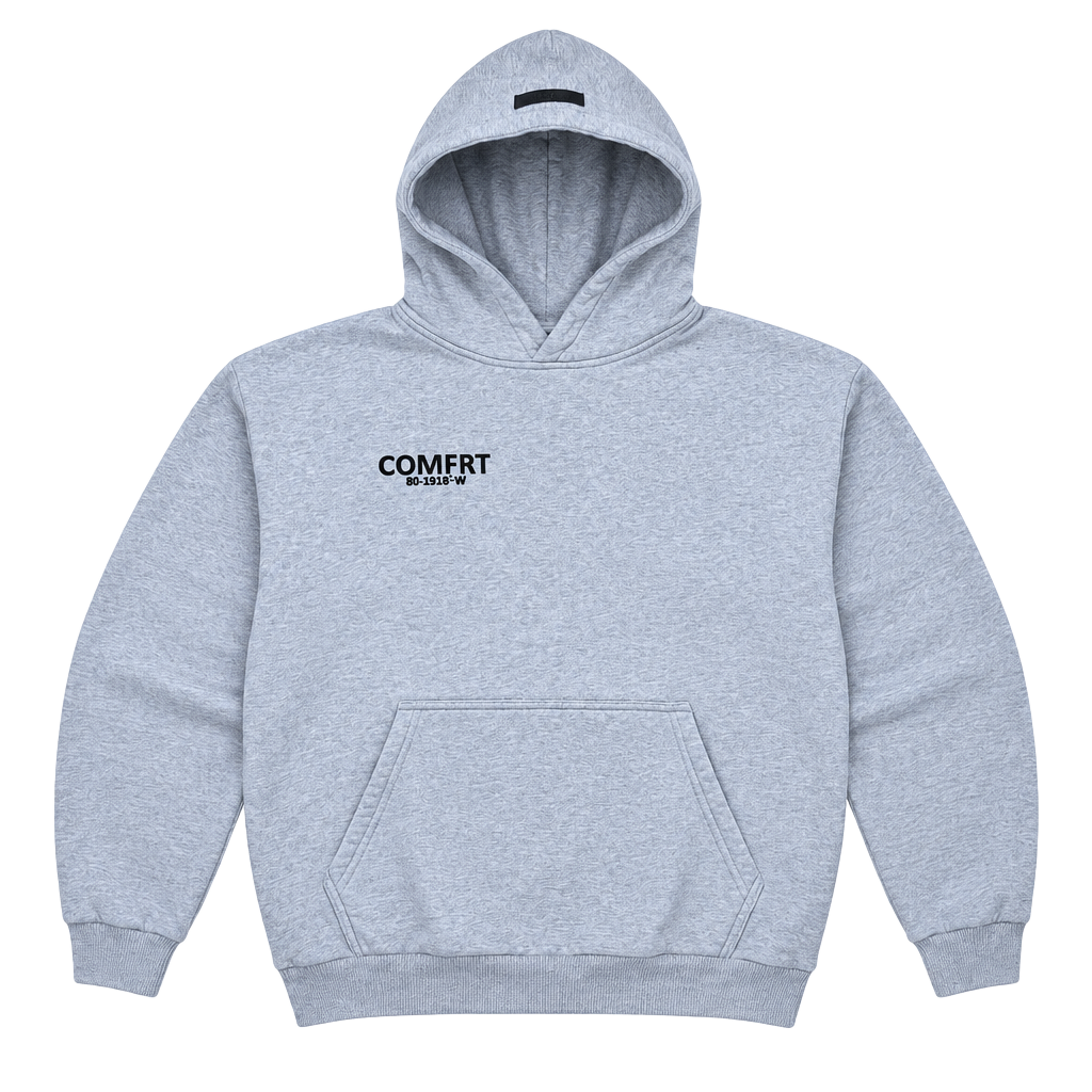 Comfrt Weighted Hoodie Grey 1