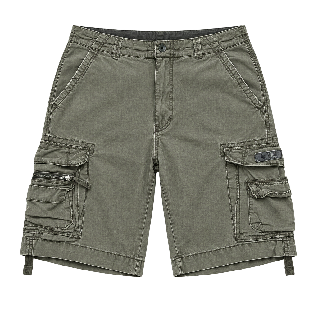 Unionbay Cargo Shorts Size 36 Green Vintage Utility Multi-Pocket 1
