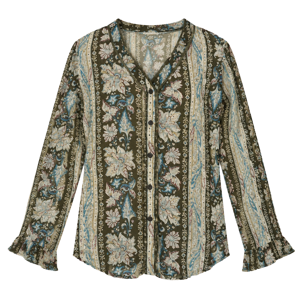 Boho button down 1