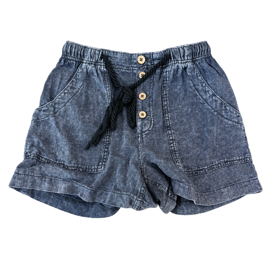Free People Westmoreland Linen Blend Pull-On Shorts 1