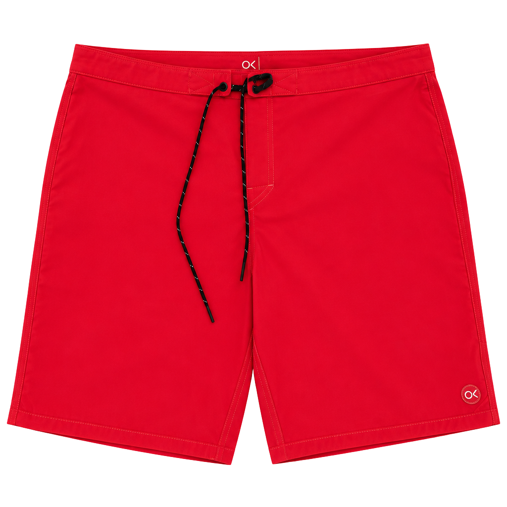 Outerknown Boardshorts Size 34 Red Recycled Polyester Spandex 1