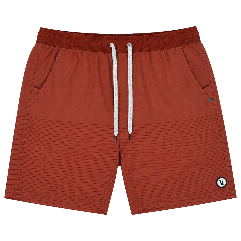 Vuori Kore EUC Shorts Size L Terracotta Burnt Orange Lined Athletic V302 1