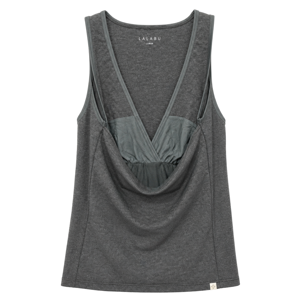Lalabu Soothe Shirt Baby Wearing Tank Top Gray 1