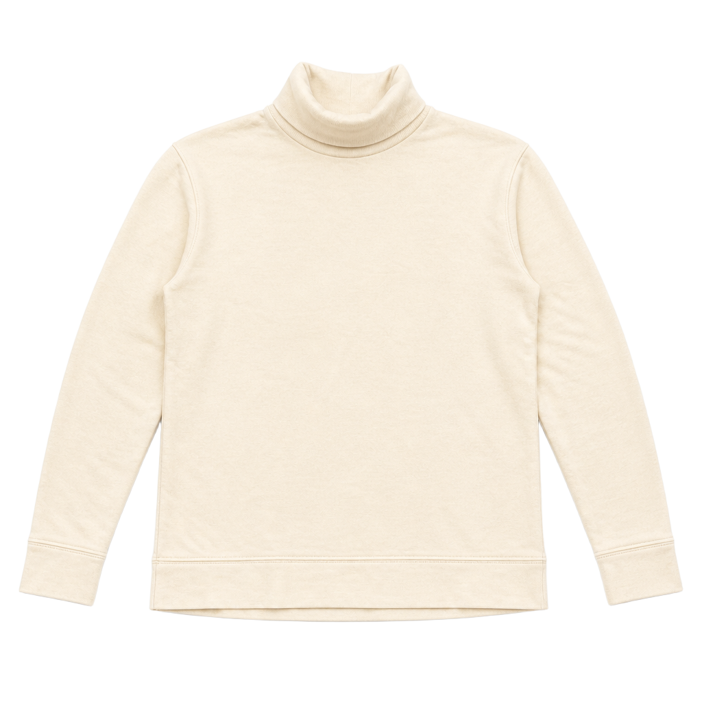 Urban Native Era Cream Turtleneck Long Sleeve Sweatshirt Size S 1