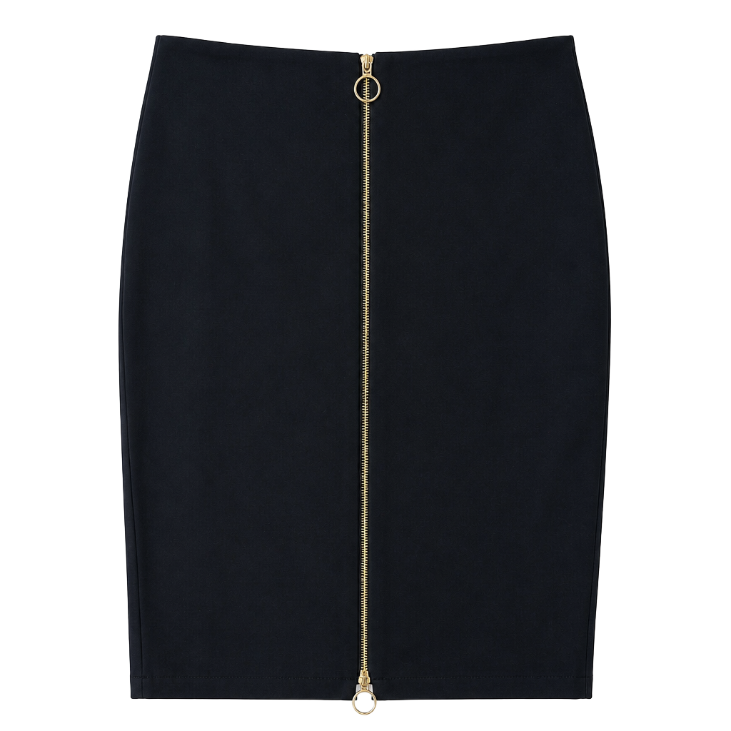 INC Straight Skirt Below Knee Black Womens, Size XL 1