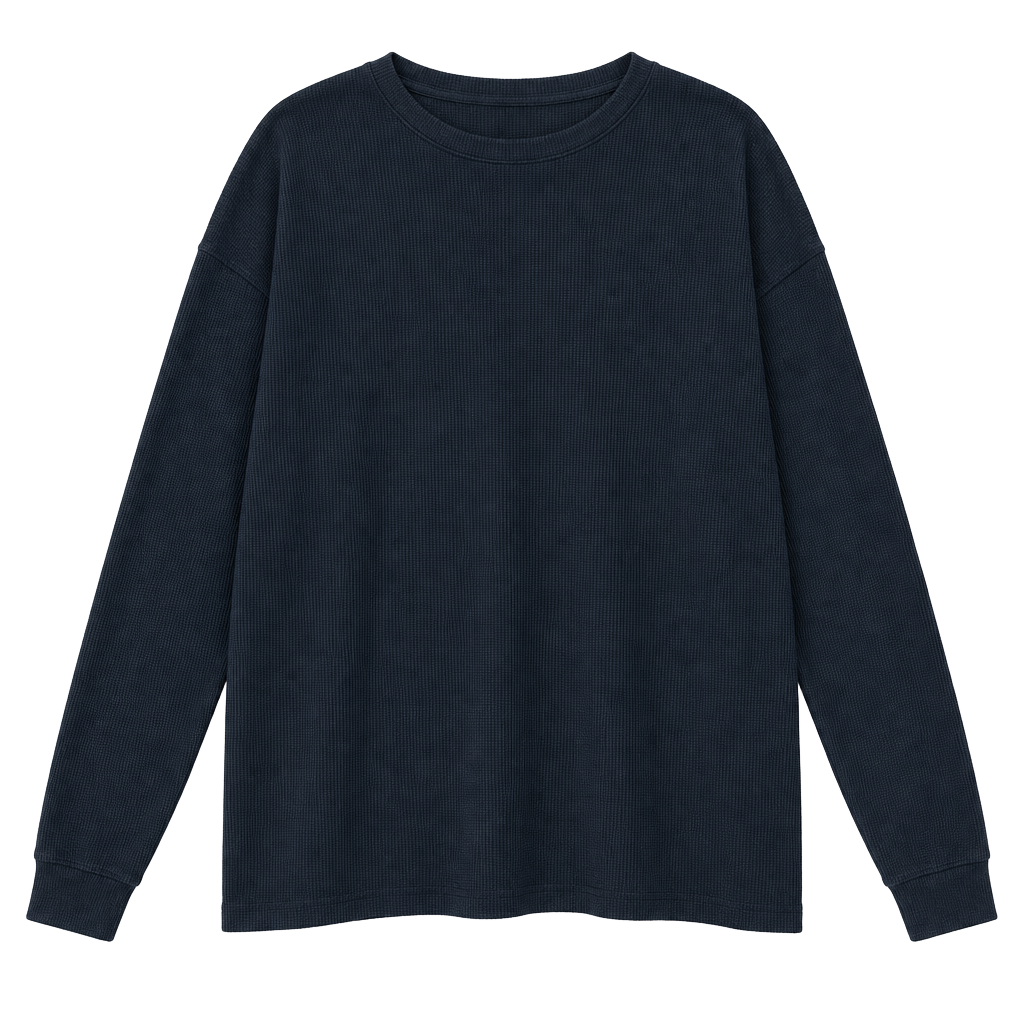 Abercrombie & Fitch Soft Collection Relaxed Waffle Knit, Sz L 1