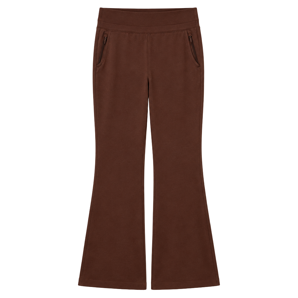 Athleta Pants Size S Brown High Rise Zip Pocket Athleisure 1