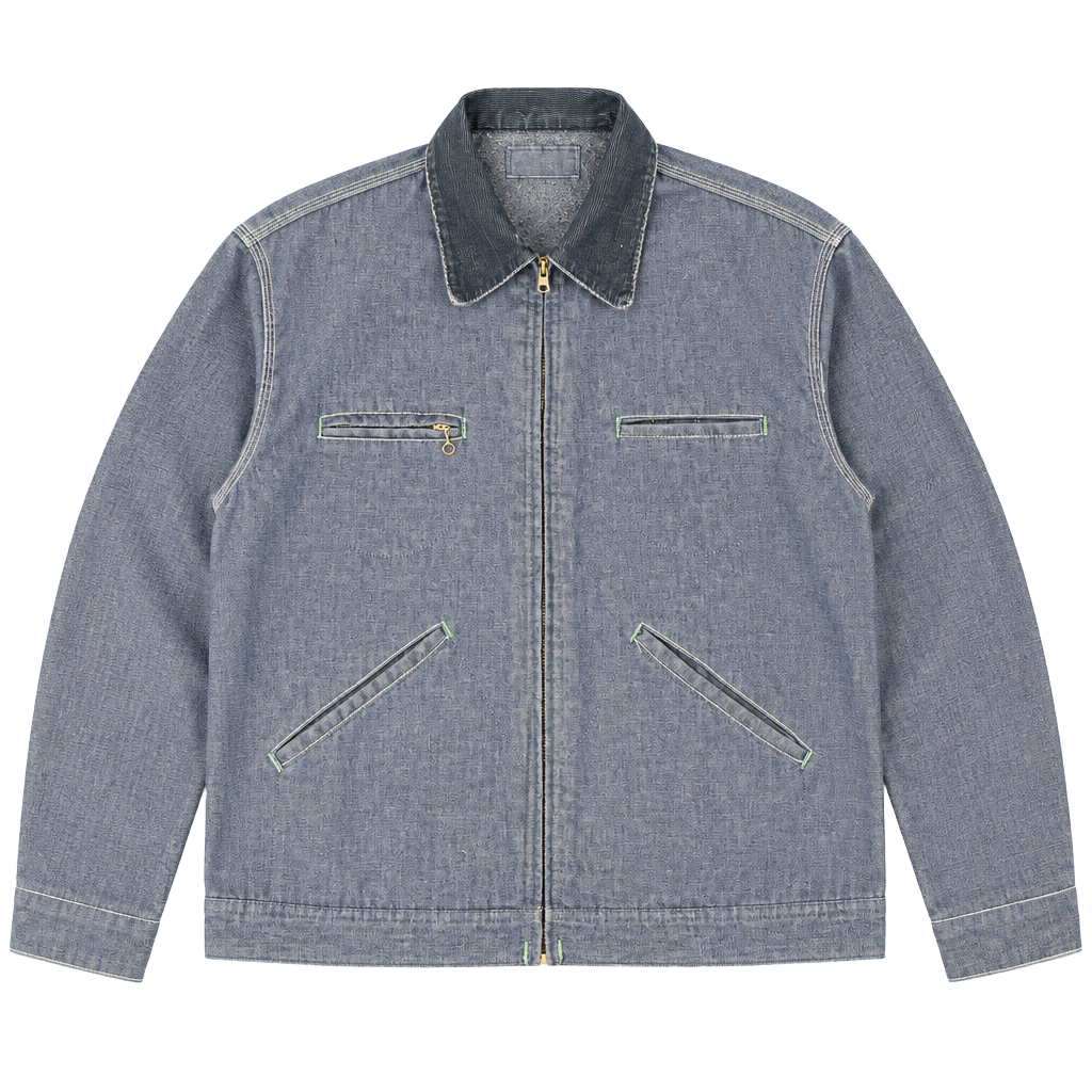 Vintage OshKosh B'Gosh Blanket Lined Denim Work Jacket 1