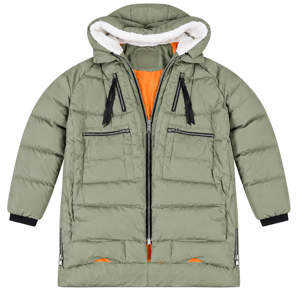 Orolay Down Puffer Jacket Size L Green 1