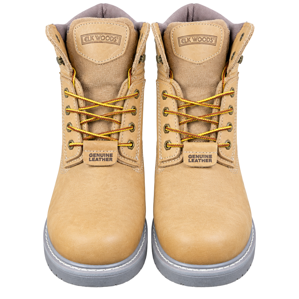 Elk Woods Rainier Size 12D Tan Leather Work Boots 1