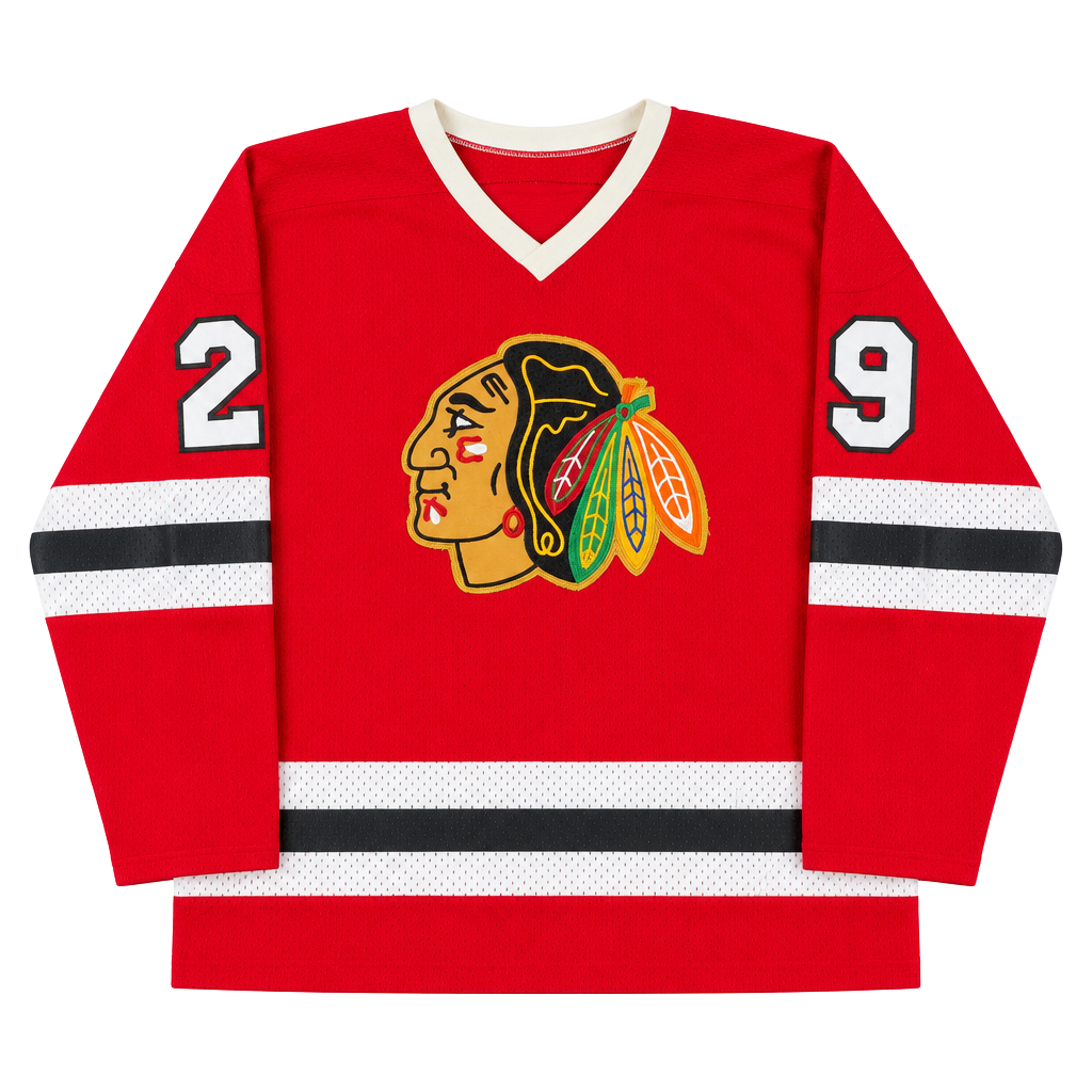 Athletic Sewing Chicago Blackhawks Jersey Size XXL Vintage NHL 1