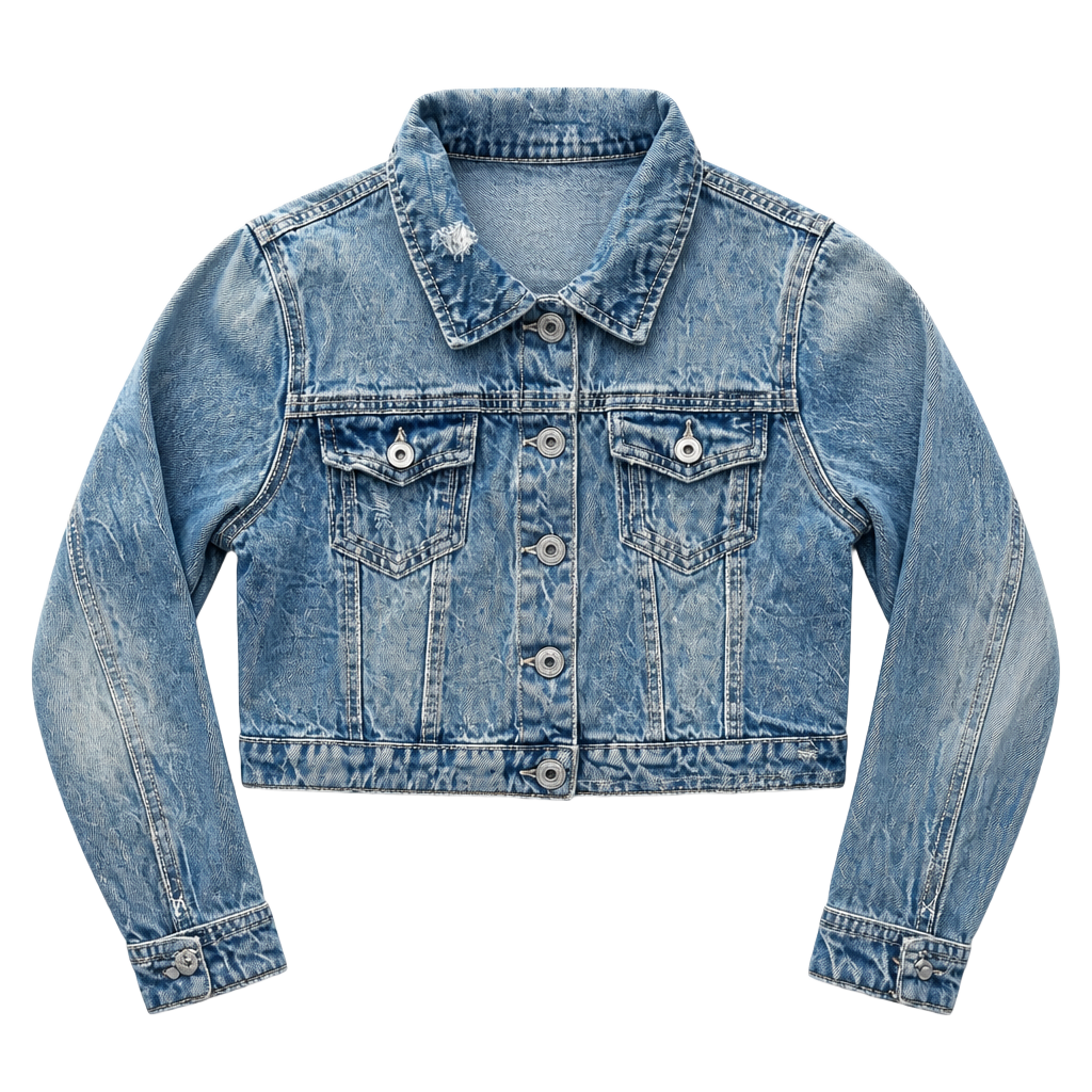 Series 31 Amethyst Jeans Distressed Cropped Denim Jacket 1