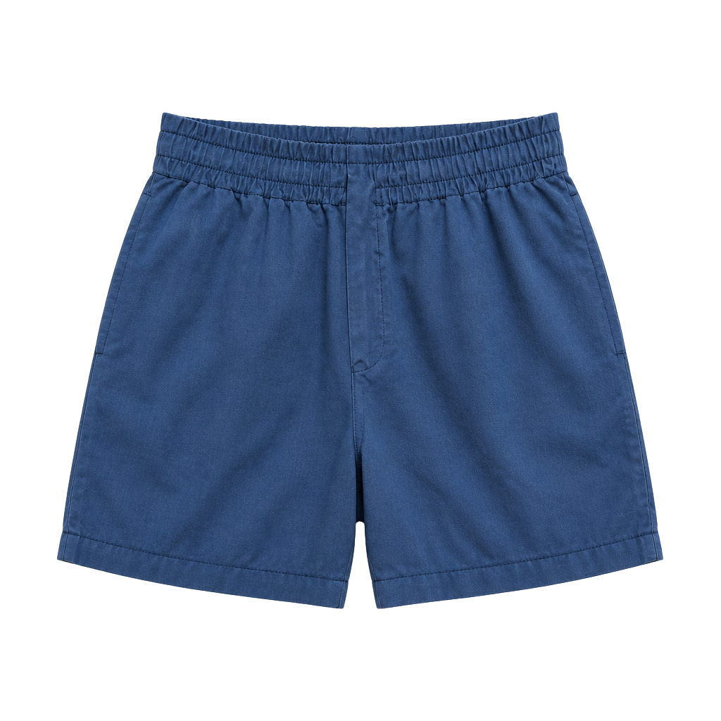 J.Crew Blue Cotton Ramie Drawstring Elastic Waist Skirt Size 00 1
