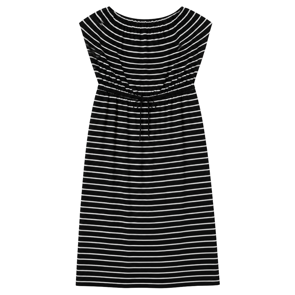 J.Crew Women's Striped Bandeau Halter Maxi Dress with Drawstring Waist 1