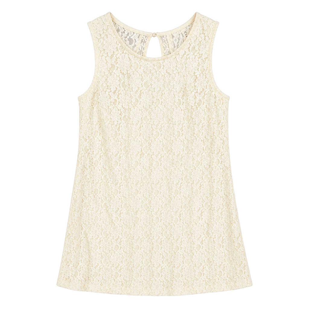 Monteau Los Angeles Cream Lace Dress Size S 1