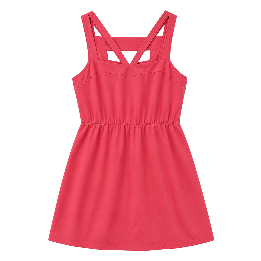 Gianni Bini Sleeveless A-Line Dress Pink Size M Asymmetrical Hem Keyhole Back 1