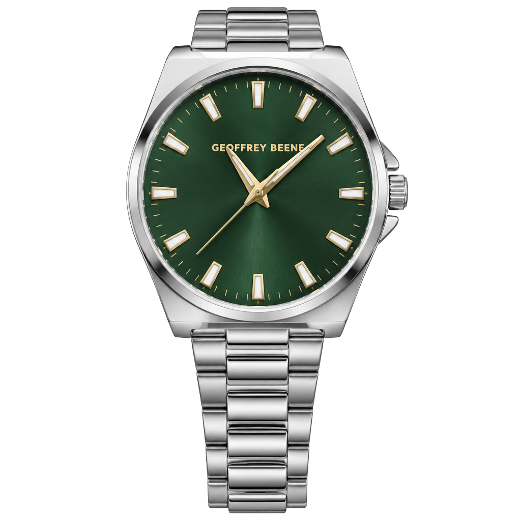 Geoffrey Beene GB8224GU Watch Gunmetal Green Dial 1