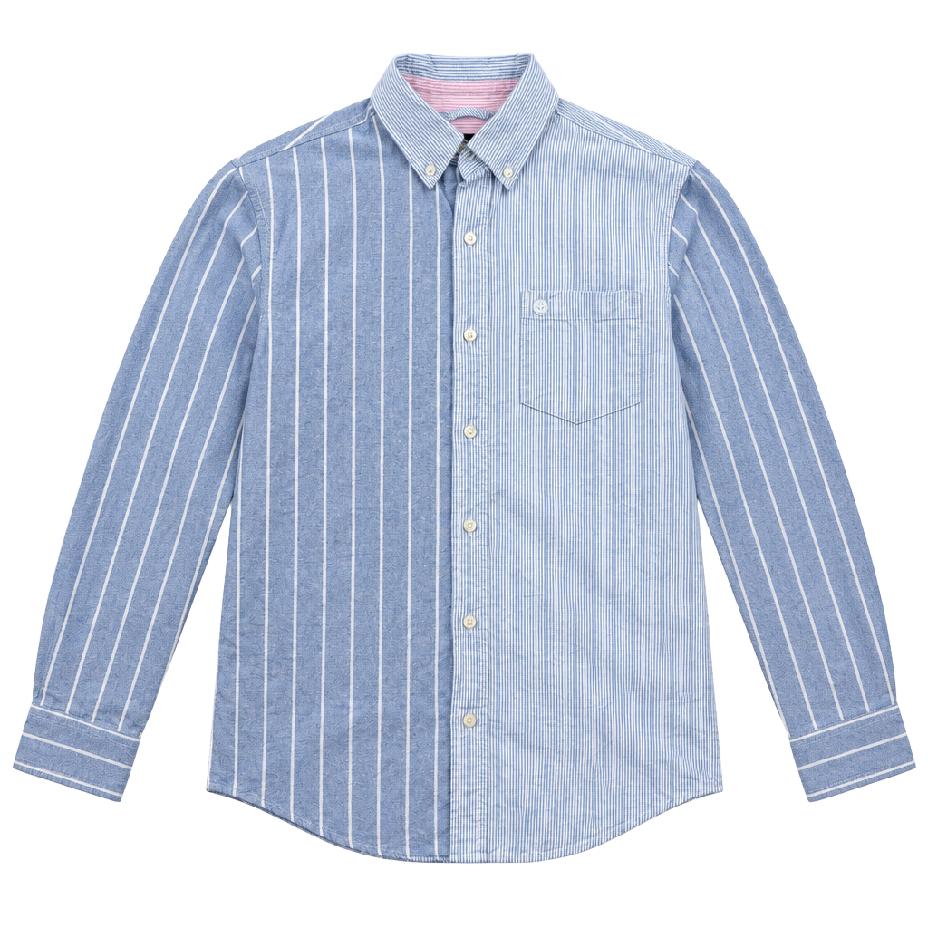 Chaps Button Down Shirt Size S Blue Seacoast Wash Striped Long Sleeve 1