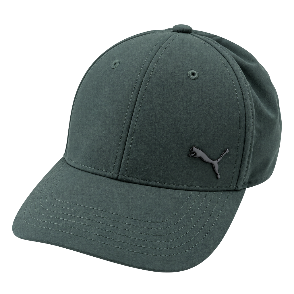 Puma Metal Cat Baseball Cap Size L/XL Green Stretch Fit 1