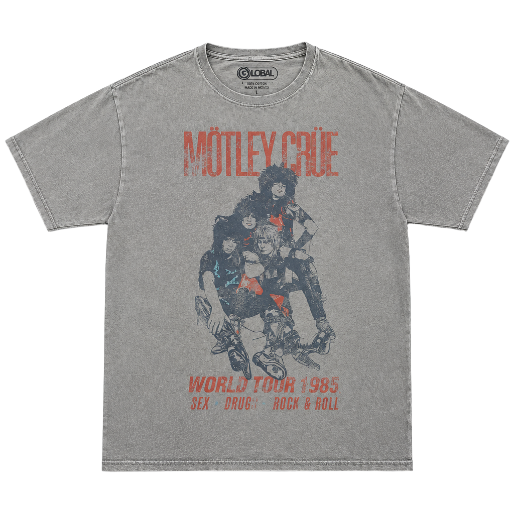 VTG Mötley Crüe World Tour 1983 T-Shirt M/L Sand Beige 1