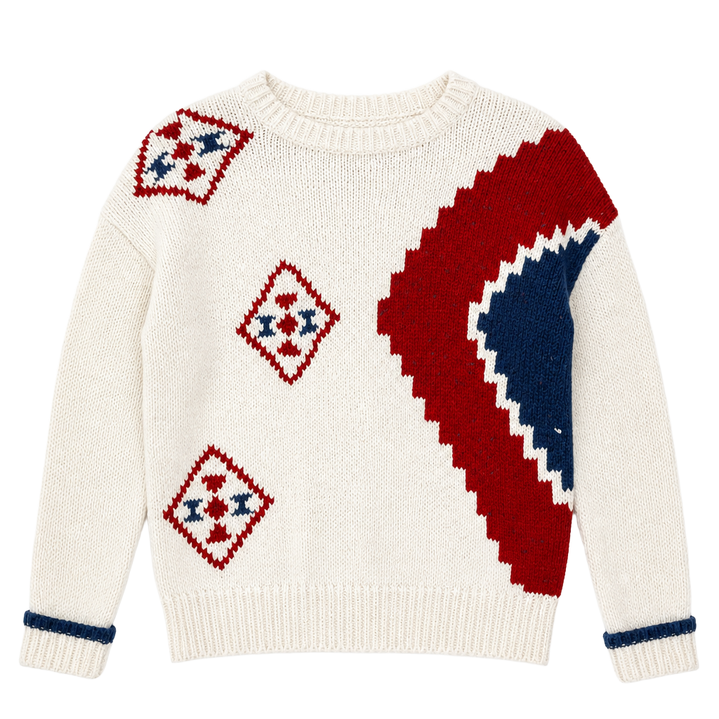 Vintage 1980s Knit Pullover Retro Sweater - Womens Small to Medium 1