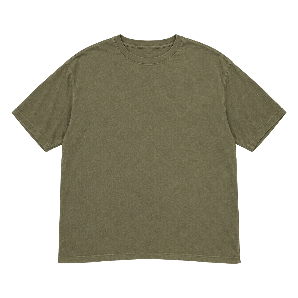 We The Free Olive Green Linen Blend T-Shirt Extra Large 1