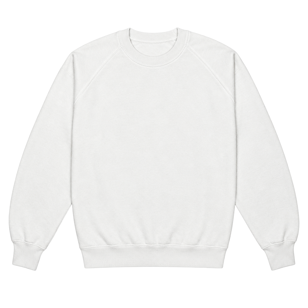 J.E. Morgan Sweatshirt Size Large White Crewneck Vintage Made in USA 1